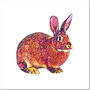 Colorful Rabbit Posters and Art